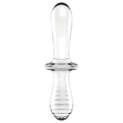 Satisfyer Double Crystal - Clear Glass Dildo with Two Ends