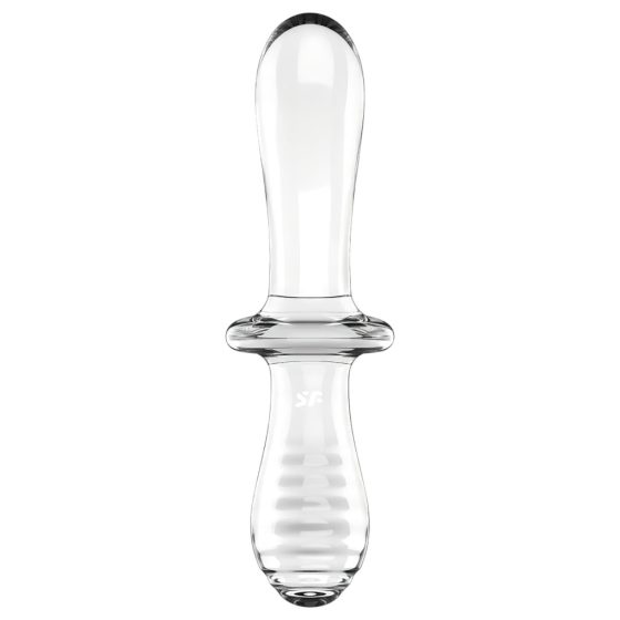 Satisfyer Double Crystal - Clear Glass Dildo with Two Ends