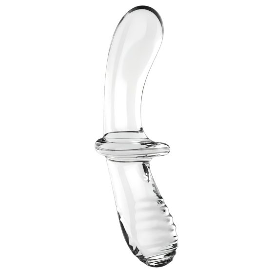 Satisfyer Double Crystal - Clear Glass Dildo with Two Ends