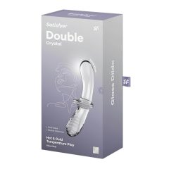 Satisfyer Double Crystal - Clear Glass Dildo with Two Ends