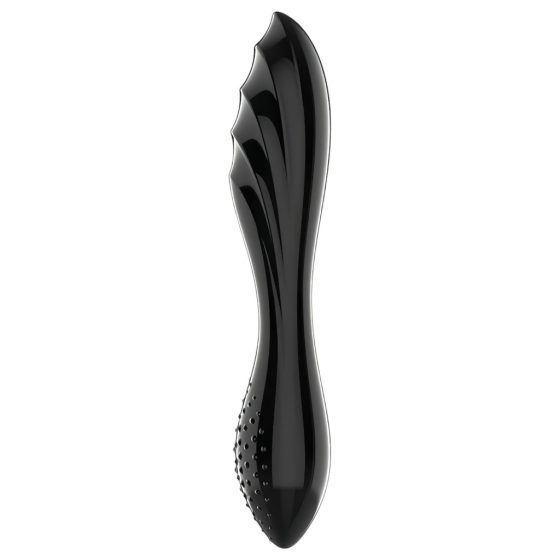 Satisfyer Dazzling Crystal 1 - Double-Ended Glass Dildo (Black)