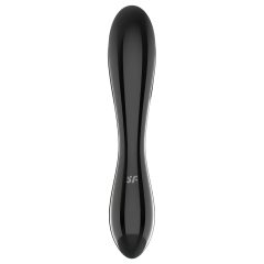   Satisfyer Dazzling Crystal 1 - Double-Ended Glass Dildo (Black)