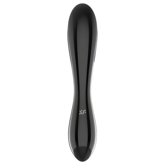 Satisfyer Dazzling Crystal 1 - Double-ended Glass Dildo (Black)