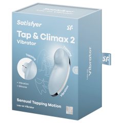   Satisfyer Tap & Climax 2 - Dual Clitoral Stimulator & Vibrator (Blue)