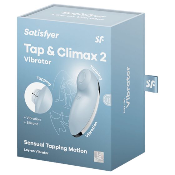 Satisfyer Tap & Climax 2 - Dual Clitoral Stimulator & Vibrator (Blue)