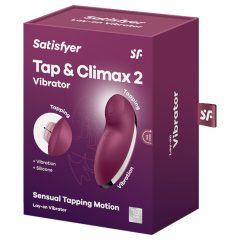   Satisfyer Tap & Climax 2 - 2-in-1 Clitoral Stimulator & Vibrator (Red)