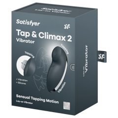   Satisfyer Tap & Climax 2 - 2in1 Clitoral Stimulator & Vibrator (Gray)