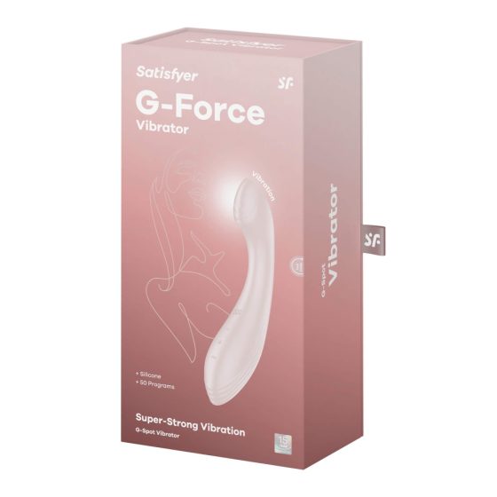 Satisfyer G-Force - Rechargeable, Waterproof G-Spot Vibrator (Beige)