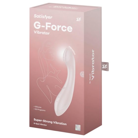 Satisfyer G-Force - Rechargeable, Waterproof G-Spot Vibrator (Beige)