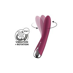   Satisfyer Spinning Vibe 1 - Rotating Head G-spot Vibrator (Red)