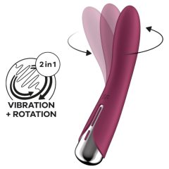   Satisfyer Spinning Vibe 1 - Rotating Head G-spot Vibrator (Red)