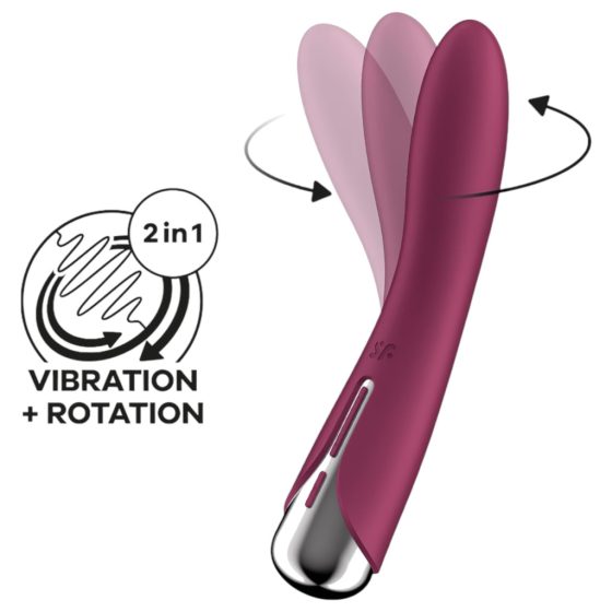 Satisfyer Spinning Vibe 1 - Rotating Head G-spot Vibrator (Red)