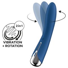   Satisfyer Spinning Vibe 1 - Rotating Head G-spot Vibrator (Blue)