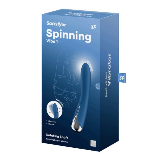 Satisfyer Spinning Vibe 1 - Rotating Head G-spot Vibrator (Blue)