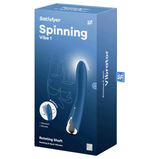 Satisfyer Spinning Vibe 1 - rotating head G-spot vibrator (blue)