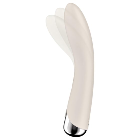 Satisfyer Spinning Vibe 1 - Rotating Head G-spot Vibrator (Beige)