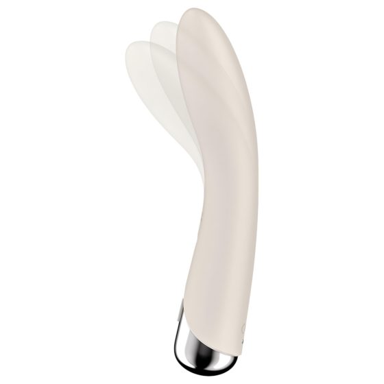 Satisfyer Spinning Vibe 1 - Rotating Head G-Spot Vibrator (Beige)