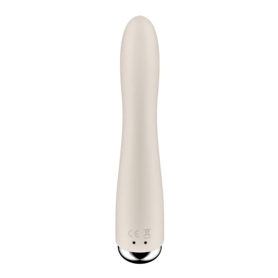 Satisfyer Spinning Vibe 1 - Rotating Head G-spot Vibrator (Beige)