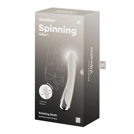 Satisfyer Spinning Vibe 1 - Rotating Head G-spot Vibrator (Beige)