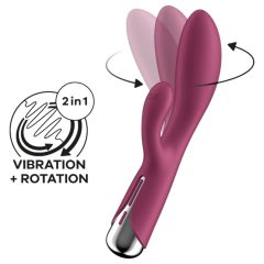   Satisfyer Spinning Rabbit 1 - rotating clitoral vibrator (red)