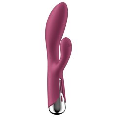   Satisfyer Spinning Rabbit 1 - Rotating Clitoral Vibrator (Red)