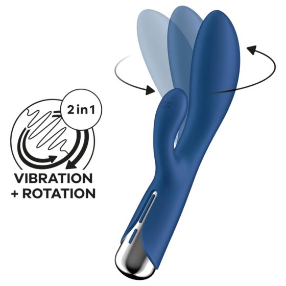 Satisfyer Spinning Rabbit 1 - Rotating Clitoral Vibrator (Blue)