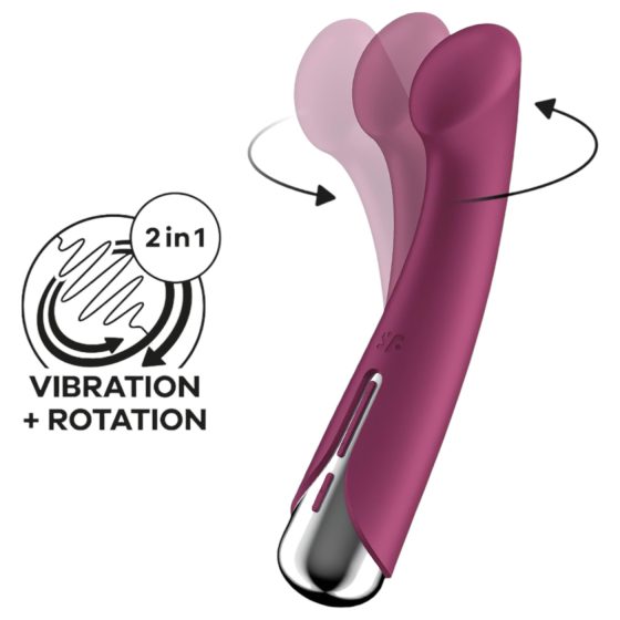 Satisfyer Spinning G-Spot 1 - Rotating Head G-Spot Vibrator (Red)