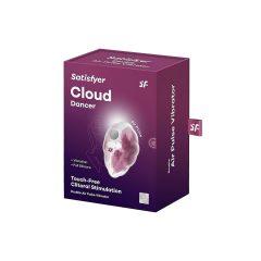   Satisfyer Cloud Dancer - Rechargeable Air Pulse Clitoral Stimulator (Pink-White)