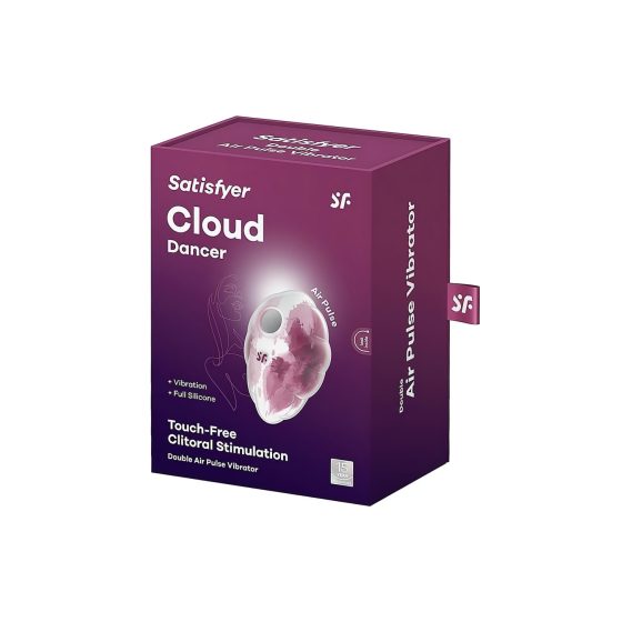 Satisfyer Cloud Dancer - Rechargeable Air Pulse Clitoral Stimulator (Pink-White)