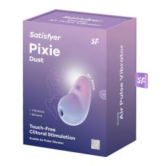   Satisfyer Pixie Dust - Rechargeable Air Pulse Clitoral Stimulator (Purple-Pink)