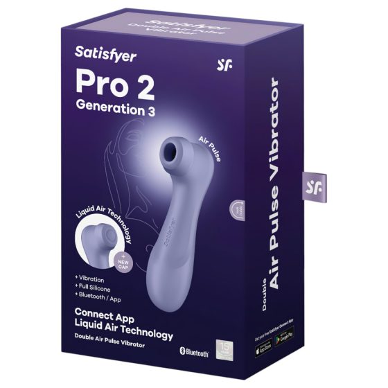 Satisfyer Pro 2 Gen3 - Smart Air Pulse Clitoral Stimulator (Purple)