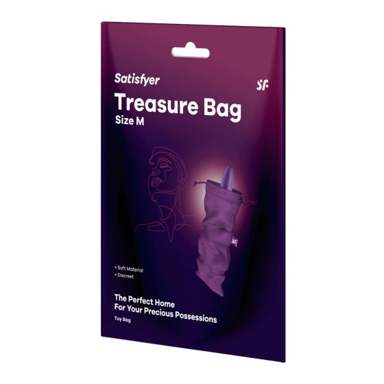 Satisfyer Treasure Bag M - Medium Purple Sex Toy Storage Bag