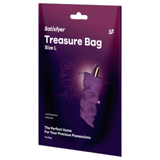 Satisfyer Treasure Bag L - Medium Storage Pouch for Sex Toys (Purple)