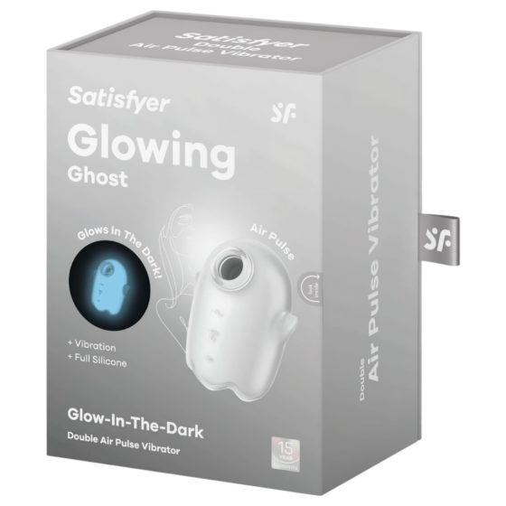 Satisfyer Glowing Ghost - Illuminated Air Pulse Clitoral Stimulator (White)