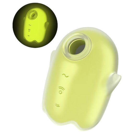 Satisfyer Glowing Ghost - Light-Up Air Pulse Clitoral Stimulator (Yellow)