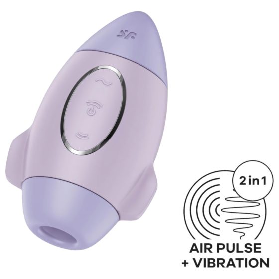 Satisfyer Mission Control - Rechargeable Air Pulse Clitoral Stimulator (Purple)