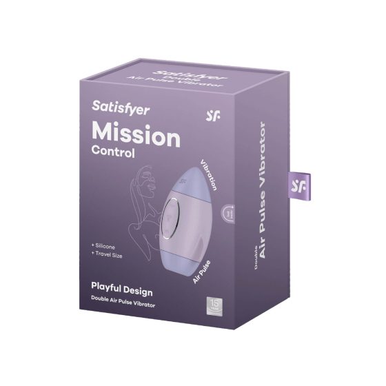 Satisfyer Mission Control - Rechargeable Air Pulse Clitoral Stimulator (Purple)