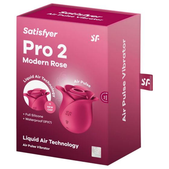 Satisfyer Pro 2 Rose Gold - Rechargeable Air Pulse Clitoral Stimulator (Red)