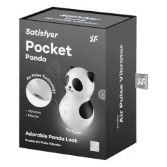   Satisfyer Pocket Panda - Air Pulse Clitoral Stimulator (Black-White)