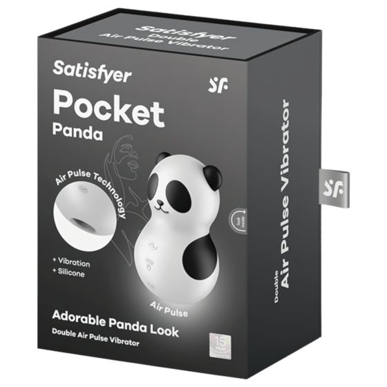 Satisfyer Pocket Panda - Air Pulse Clitoral Stimulator (Black)