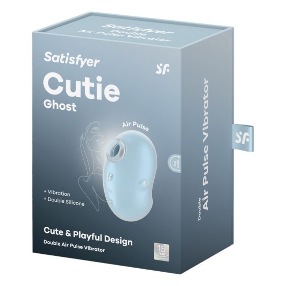 Satisfyer Cutie Ghost - Rechargeable Air Pulse Clitoral Stimulator (Blue)