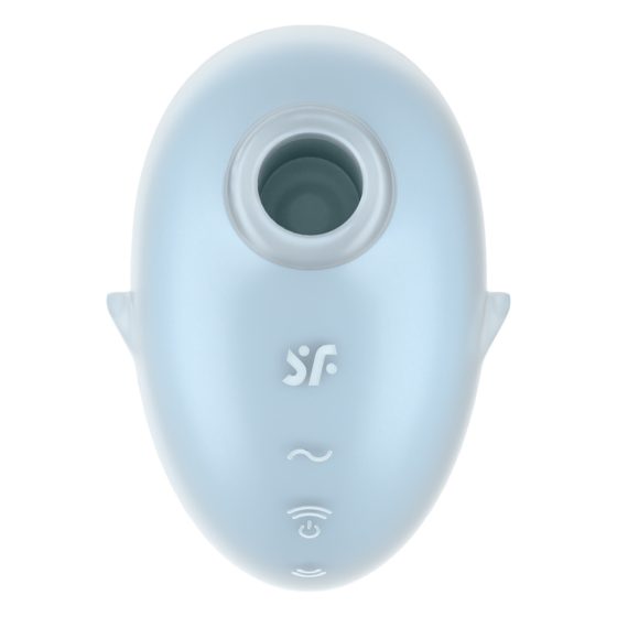 Satisfyer Cutie Ghost - Rechargeable Air Pulse Clitoral Stimulator (Blue)