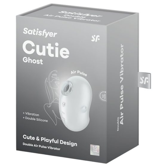 Satisfyer Cutie Ghost - Rechargeable Air Pulse Clitoral Stimulator (White)