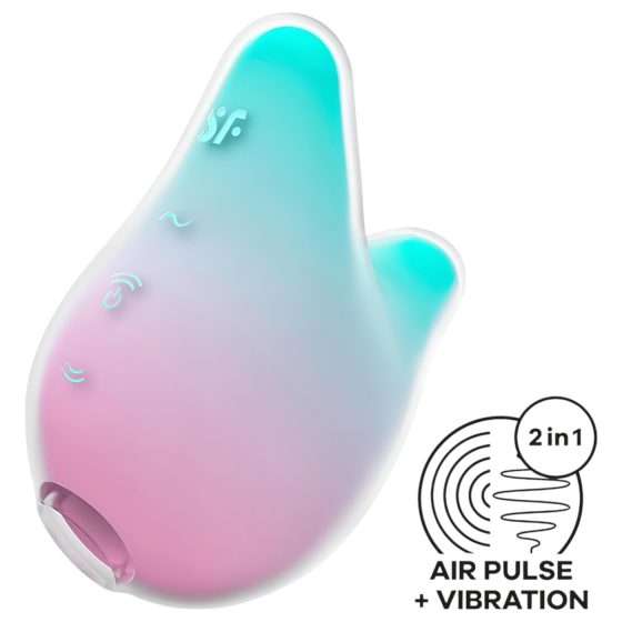 Satisfyer Mermaid Vibes - Air Pulse Clitoral Stimulator (Mint-Pink)