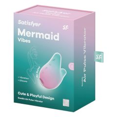   Satisfyer Mermaid Vibes - Air Pulse Clitoral Stimulator (Mint-Pink)