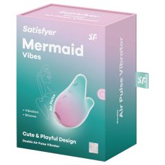   Satisfyer Mermaid Vibes - Air Pulse Clitoral Stimulator (Mint-Pink)