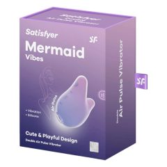   Satisfyer Mermaid Vibes - Air Pulse Clitoral Stimulator (Purple-Pink)