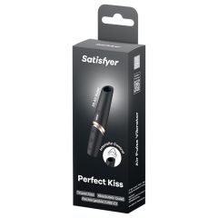 Satisfyer Perfect Kiss - Lipstick Vibrator (Black)