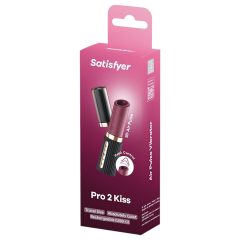 Satisfyer Pro 2 Kiss - Air Pulse Lipstick Vibrator (Black)