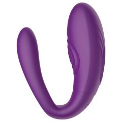   Mrow - Waterproof Rechargeable 3-Motor Couple's Vibrator (Purple)